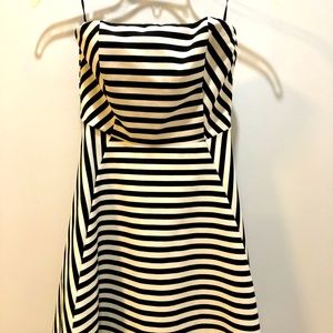 Express strapless stripe dress